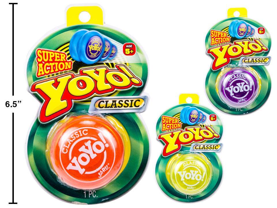 Super Action Yo-Yo Classic Style, 3 asst'd colors, B/C