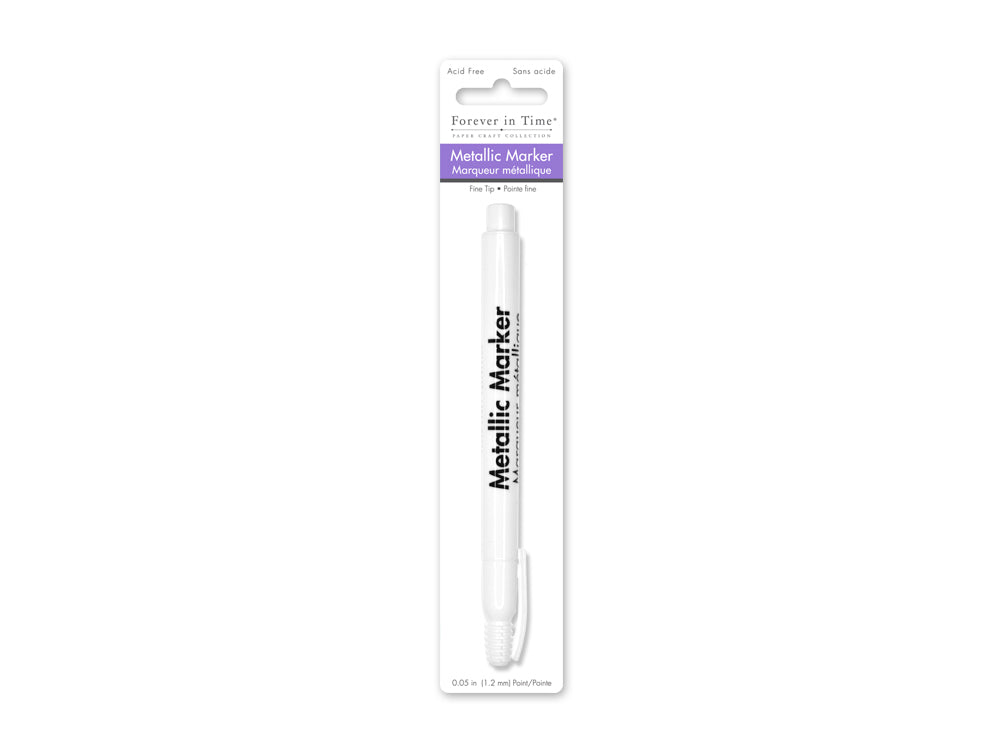 Metallic Marker: 1.2mm Fine Point F) White