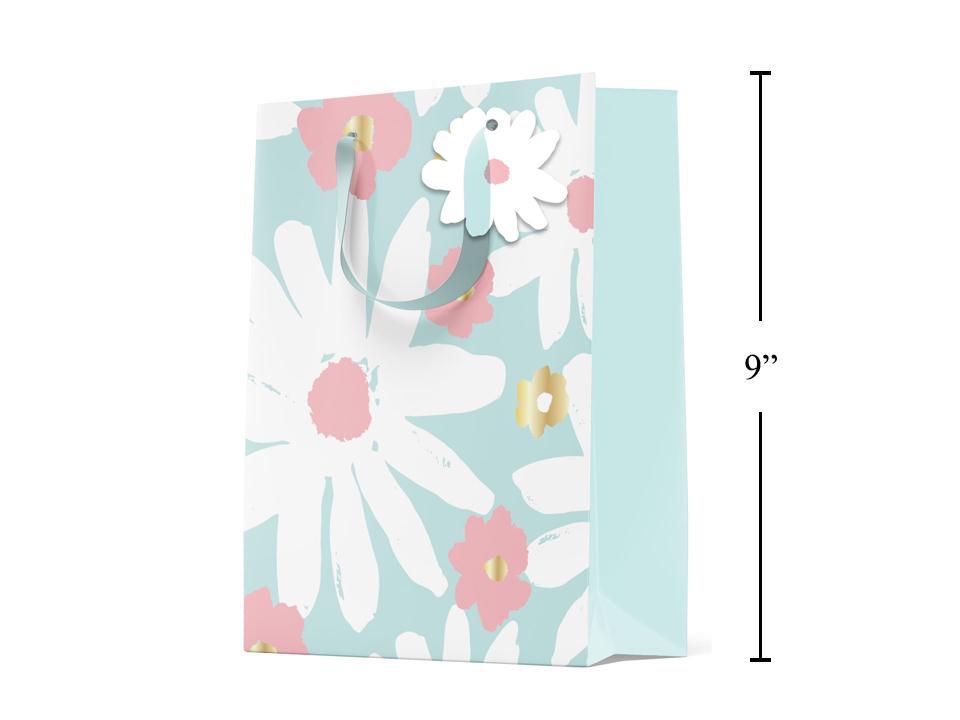 Paper T. Gift Bag, Medium, Daisies, Matte/HS,