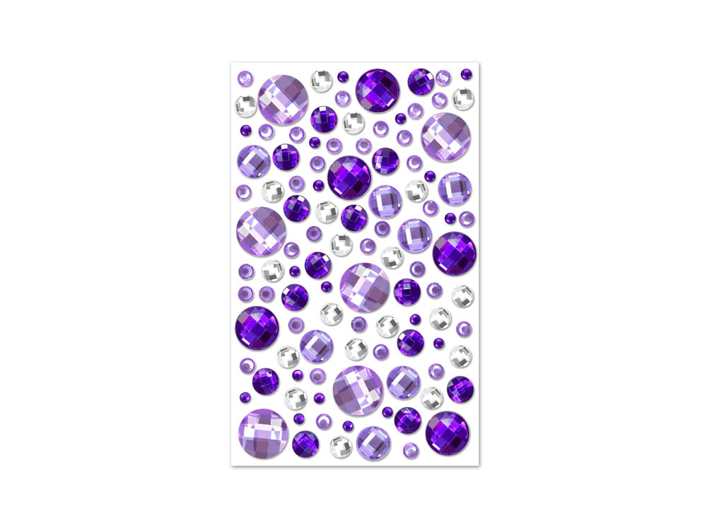 Paper Craft Sticker: 3.93"x5.9" Balloon Blast Gems C) Viola