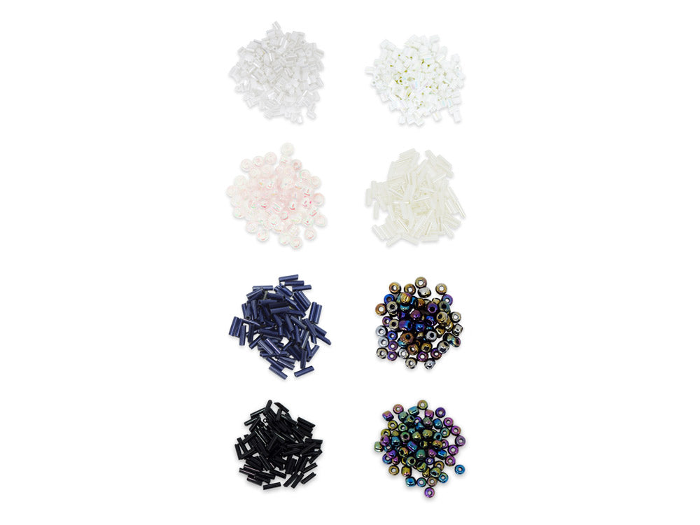 Glass Bead Kit: Rocailles/Seed Beads/Bugles 45g ULTIMIX A) B&W Classic