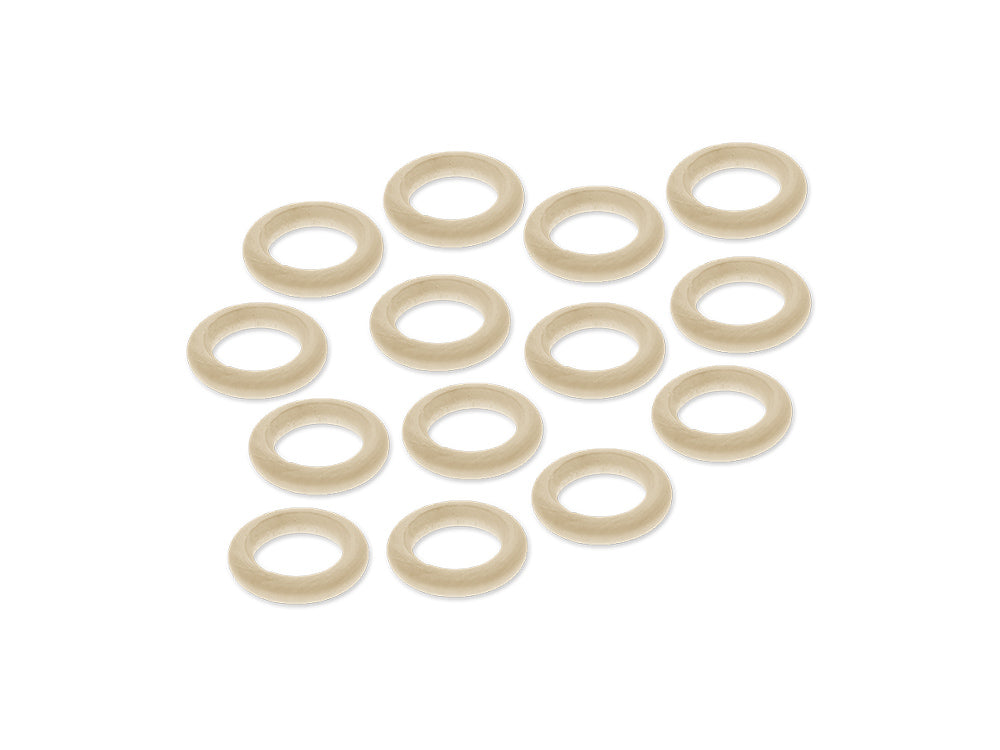 Craftwood: 30mm Craft Rings x14 Natural