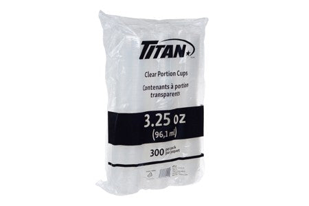 TITAN 3.25 OZ PP PORTION CUP 300/PK x 4PK/CS (1200/CS)(1088812)