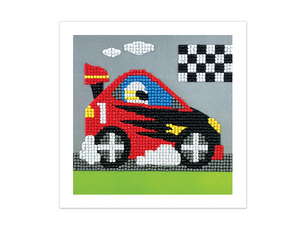 Krafty Kids Kit: DIY Diamond Art Kit L) Racecar