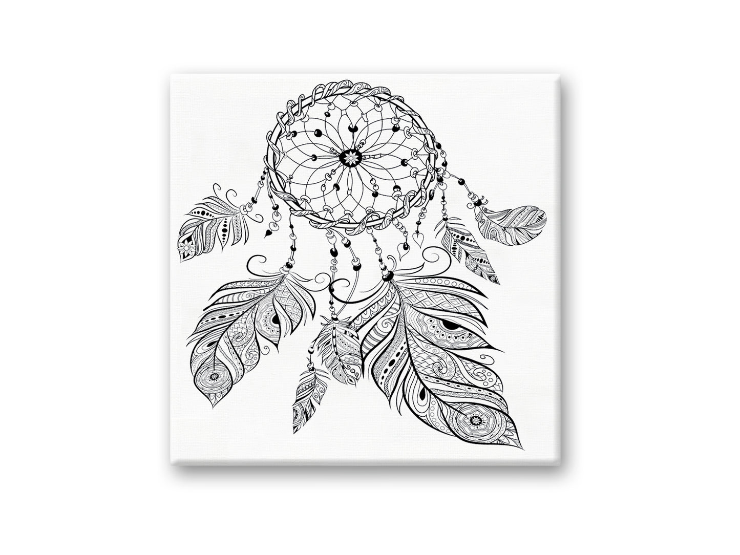 Stretch Artist Printed Canvas: 12"x12" Primed Back-Stapled C) Dream Catcher