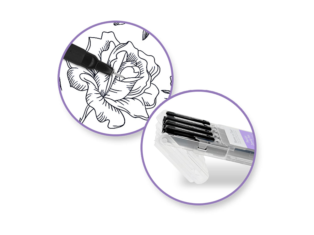 Paper Craft Writer: Black Ink Precision Drawing Pen Value Case 4pc Asst