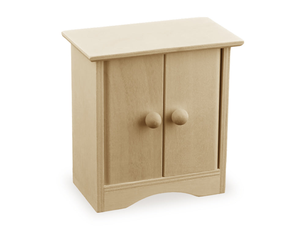 Wood Craft: 3.7"x2.2"x3.9" Mini DIY Cabinet