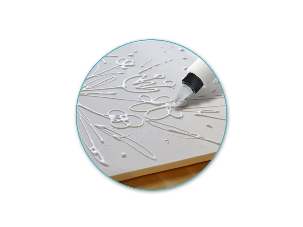 Plastic Bottle: 60ml EZ-Squeeze Paint & Glue Applicator x2