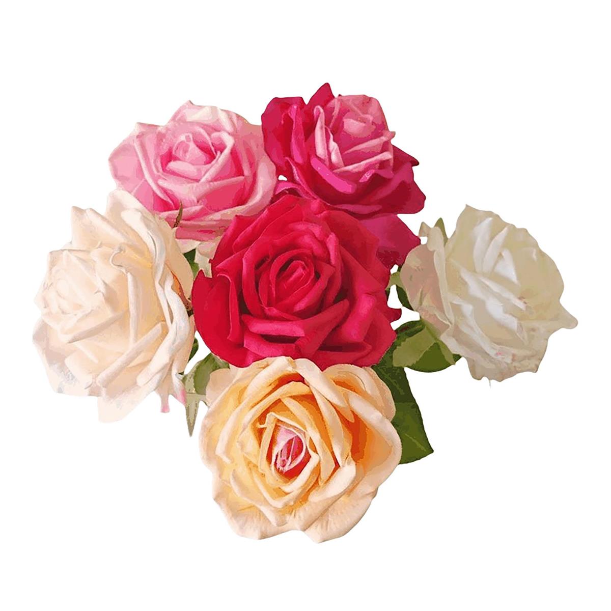 Country Garden Real Touch Rose 6 Asst. 0x0x16.9 CHT