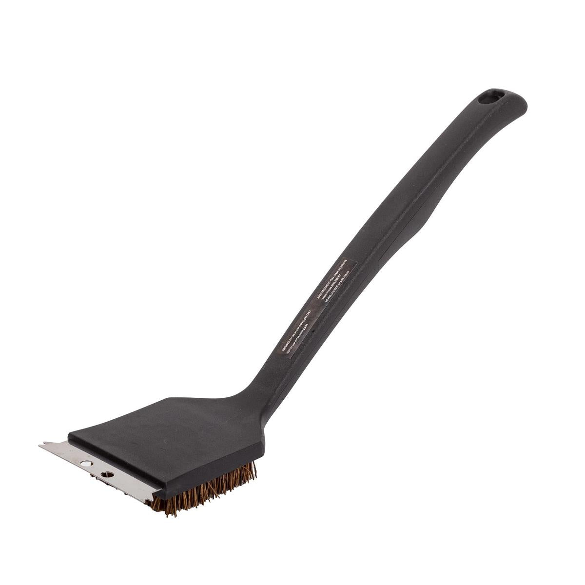 BBQ 17"x3.5" Palmyra Grill Brush w/Scraper, cht
