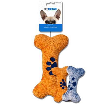 DOG TOY PLUSH BONE