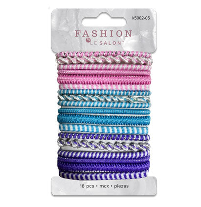 HAIR ELASTIC - 18 PCS 8*14CM