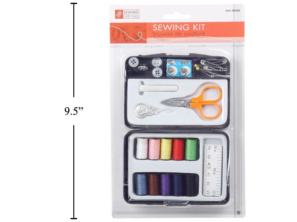 Sewing E. Sewing Kit in Pl. Case, b/c