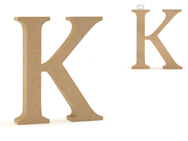 Wood Letters: 5 1/8" MDF Standing K