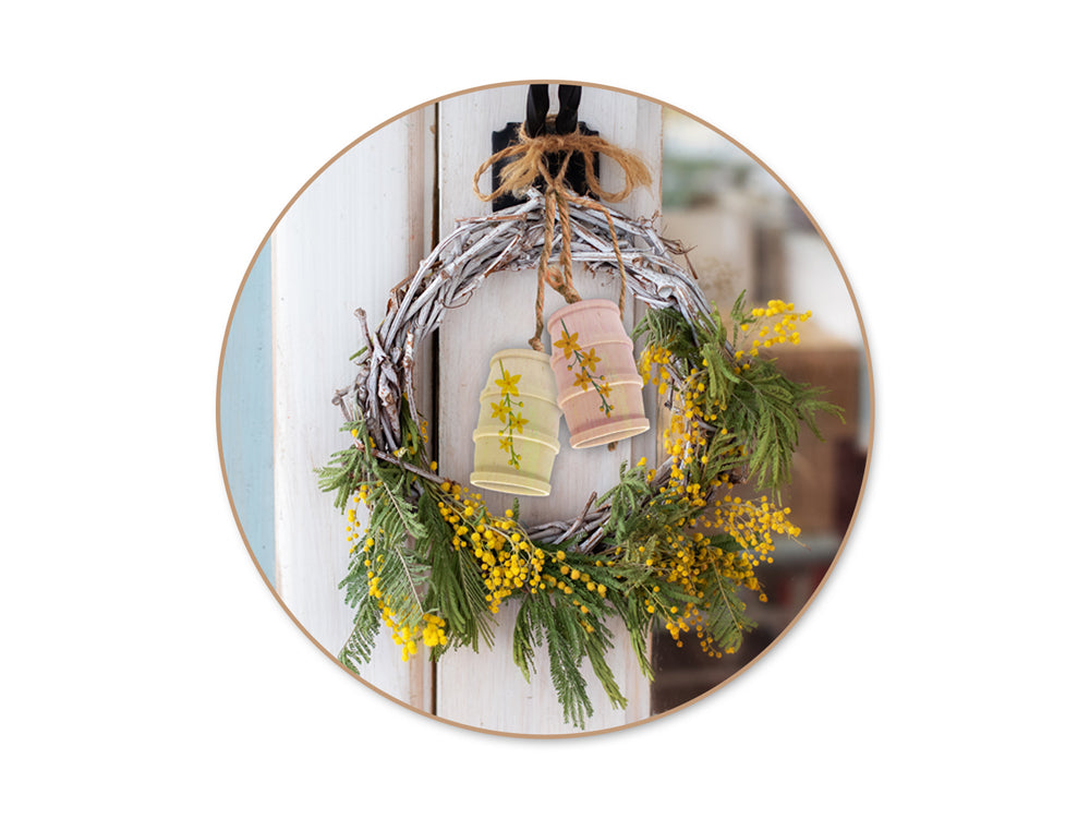 Craftwood: 1.9"x1.4" Mini Barrels 2pc Natural Routered Bands x4