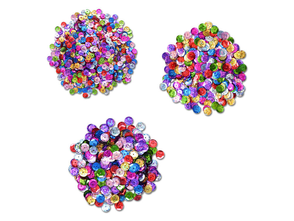 Craft Medley: 5/8/10mm Cup Sequins 30g Glam-Packs A) Metallic