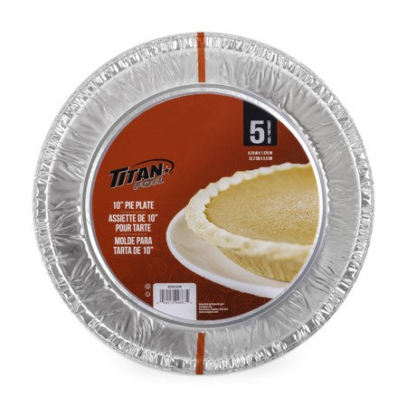 TITAN FOIL 10" ALUMINIUM PIE PANS 5/PK