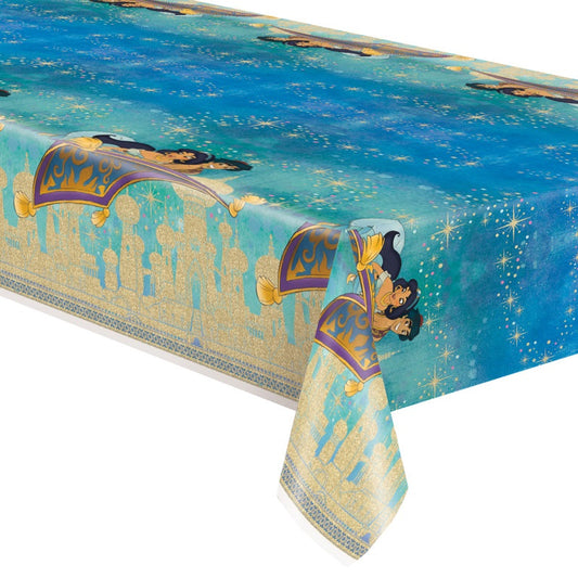 Disney Aladdin Rectangular Plastic Table Cover  54" x 84"