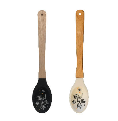 *SILICONE SERVING SPOON-TITL -B/W