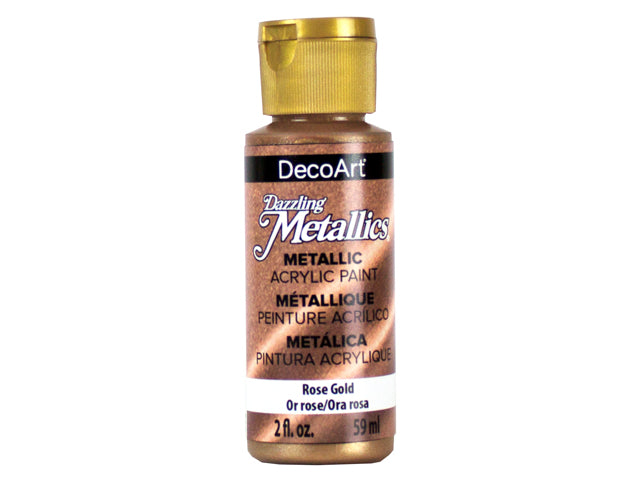 Dazzling Metallics Paint: 2oz All-Purpose Shimmering Luster DA070-336 DA336 Rose Gold