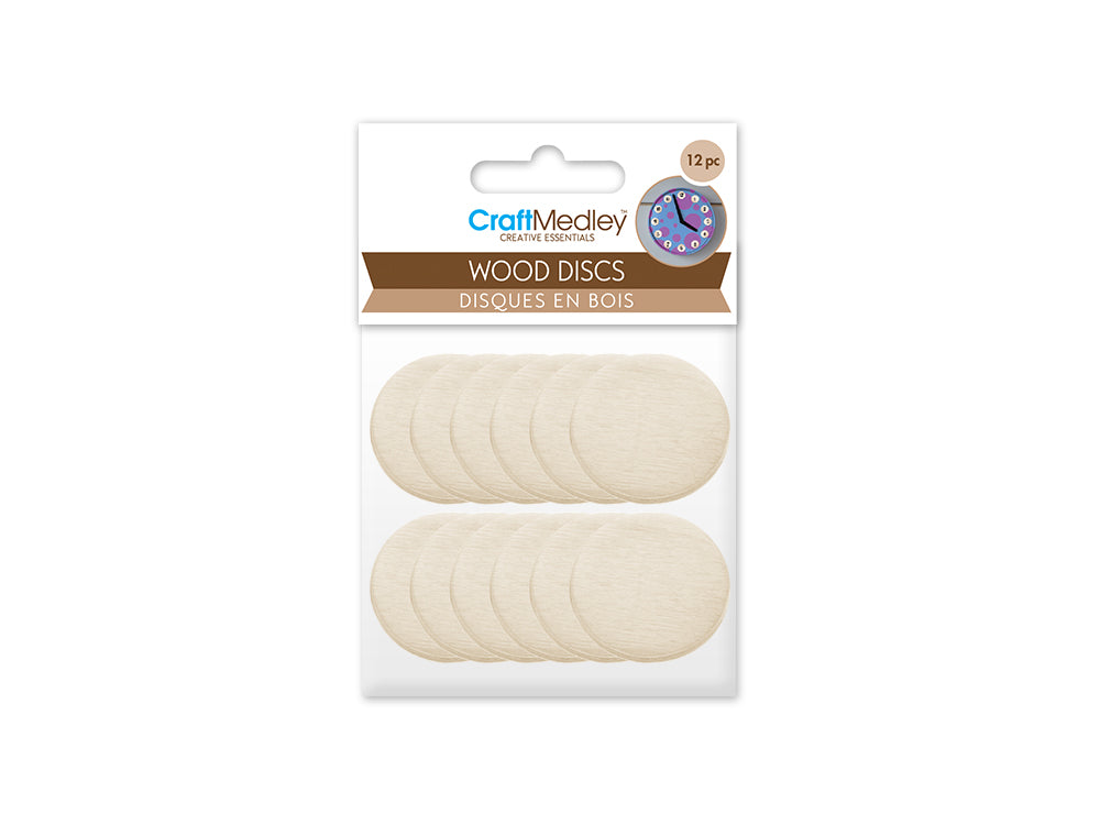 Craftwood: Wood Discs 3.8mm Thick B) 3cm 12pc