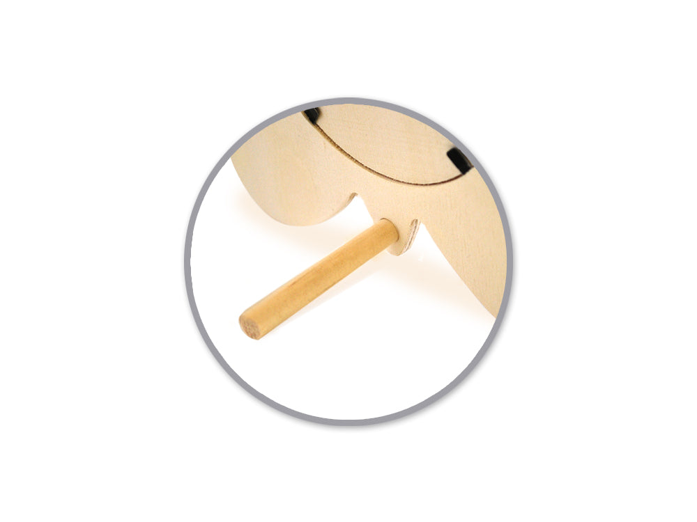 Wood Craft: 6 1/4" DIY Photo Frame w/Dowel C) Butterfly