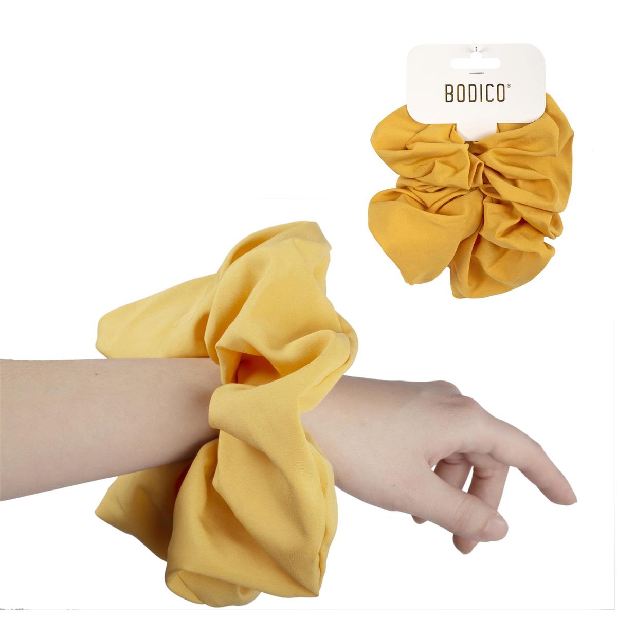 Bodico, Extra Large Scrunchie, mustard, hc