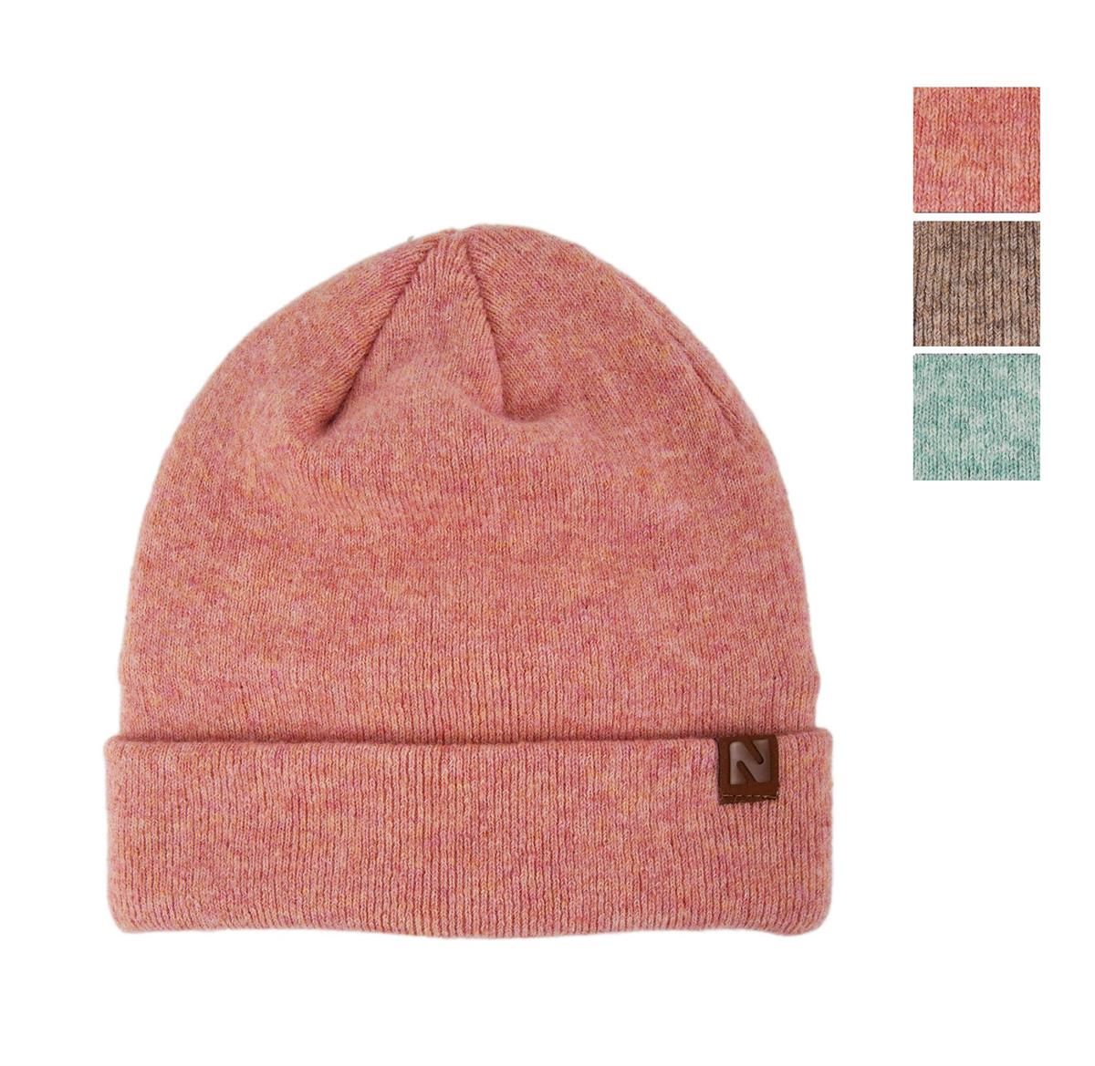 Nordic T. "Mae" Marl Beanie, Ladies, 3 asst, brushed lining, ht