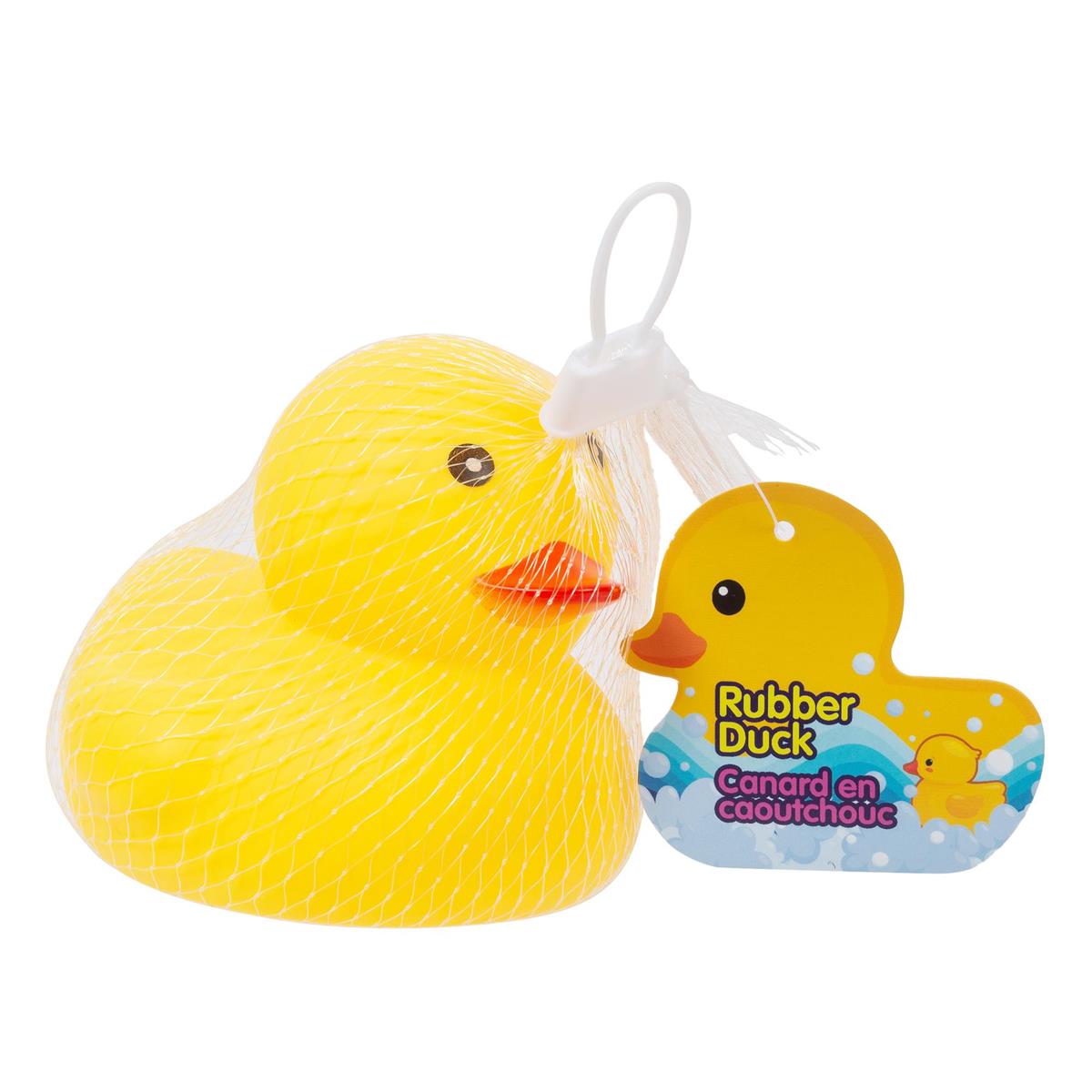 4" Rubber Duck, net bag w/hang card