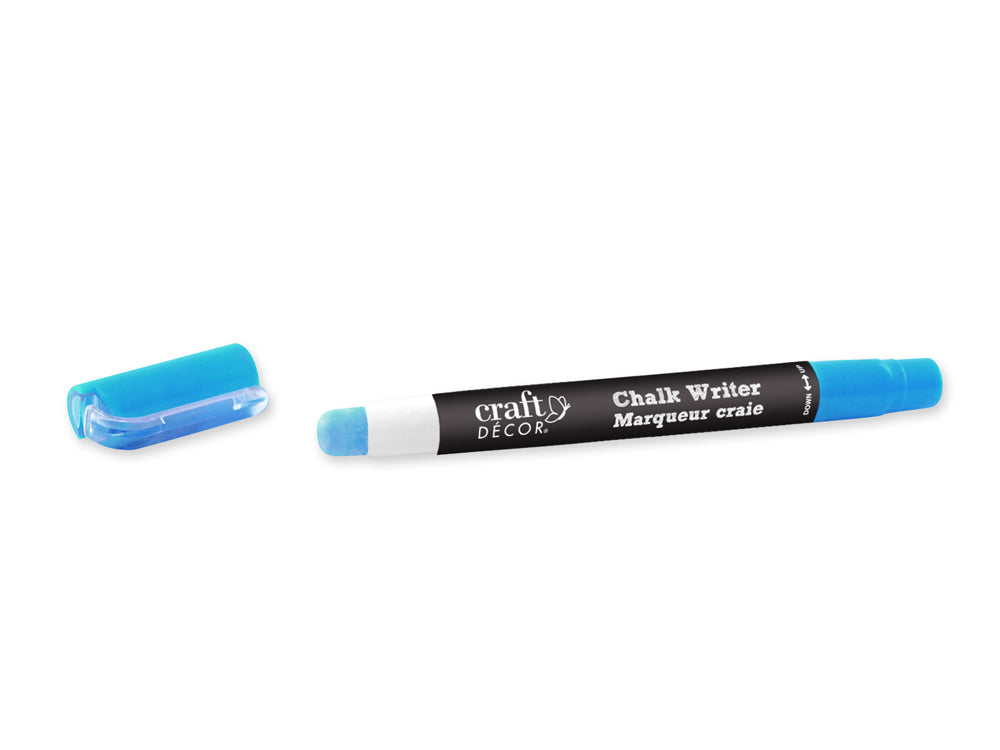 Craft Decor: Chalk Writer Blister-Carded A) Neon Blue