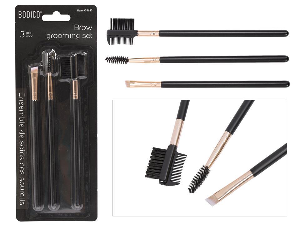 Bodico, 3pcs Eyebrow Grooming Set , b/c