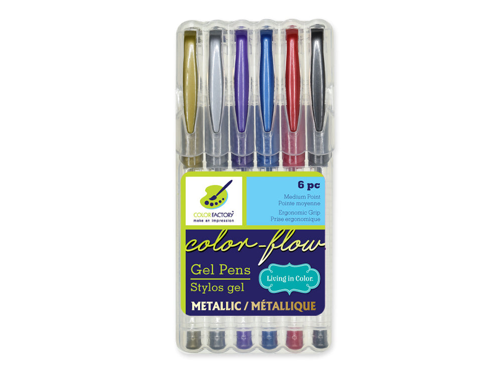 Color Factory Tool: Color-Flow Gel Pen 'Living In Color' Premium B) Metallics
