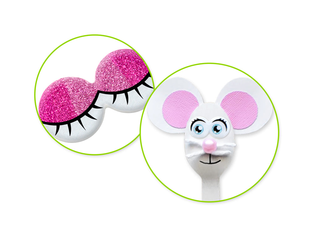 Self-Stick Googly Eyes: Animation Glitter & Googlies 30 Pairs B) Accessorize