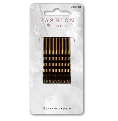 BOBBY PINS 6CM - COPPER - 18PCS 7*11.5CM