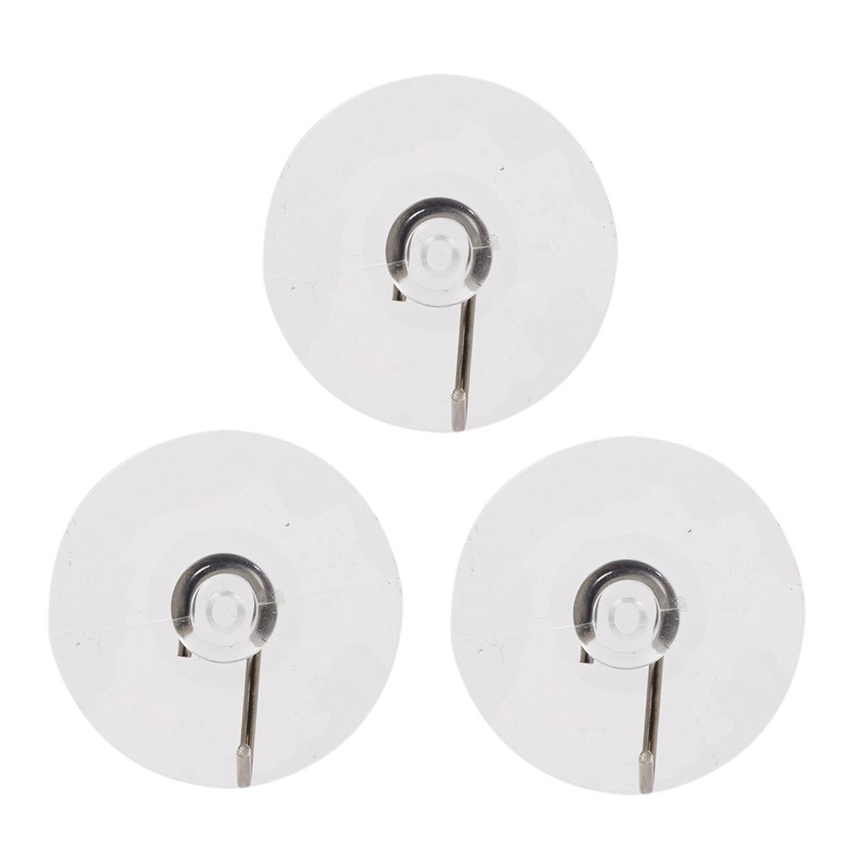 H.E. 3-PC Suction Metal Hooks, 42mm, b/c