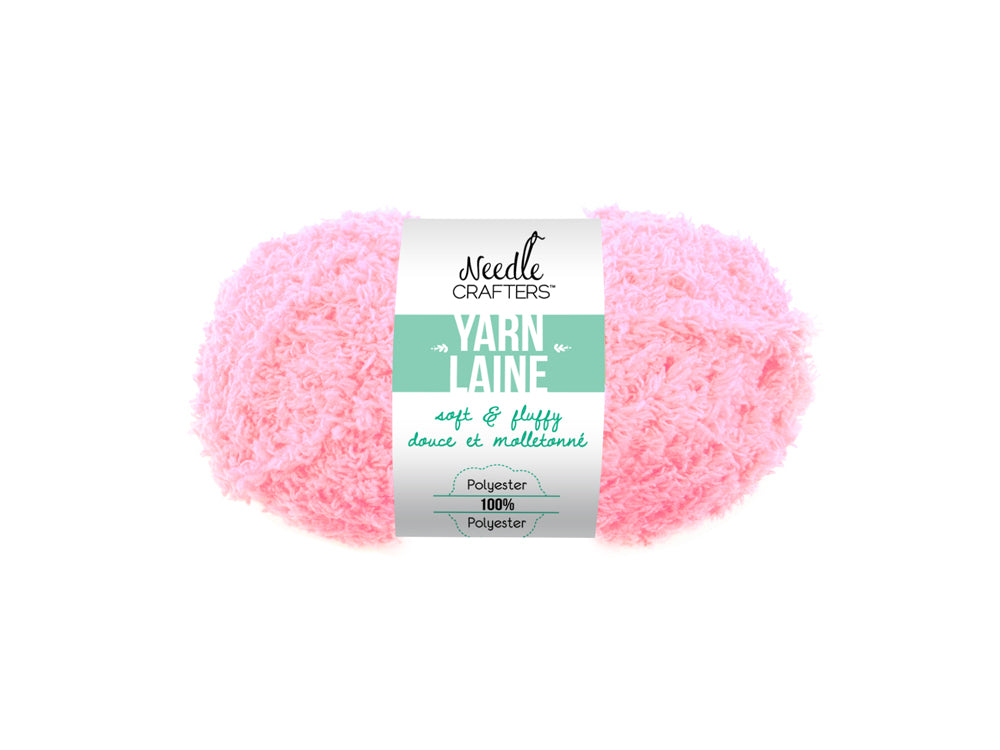 Needlecrafters: 50g Soft'n'Fluffy Yarn U) Baby Pink