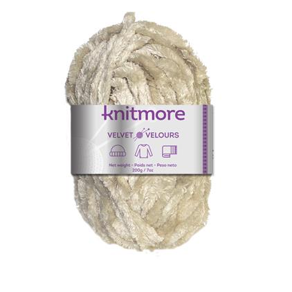 VELVET KNITTING YARN-GREY200G/126yards