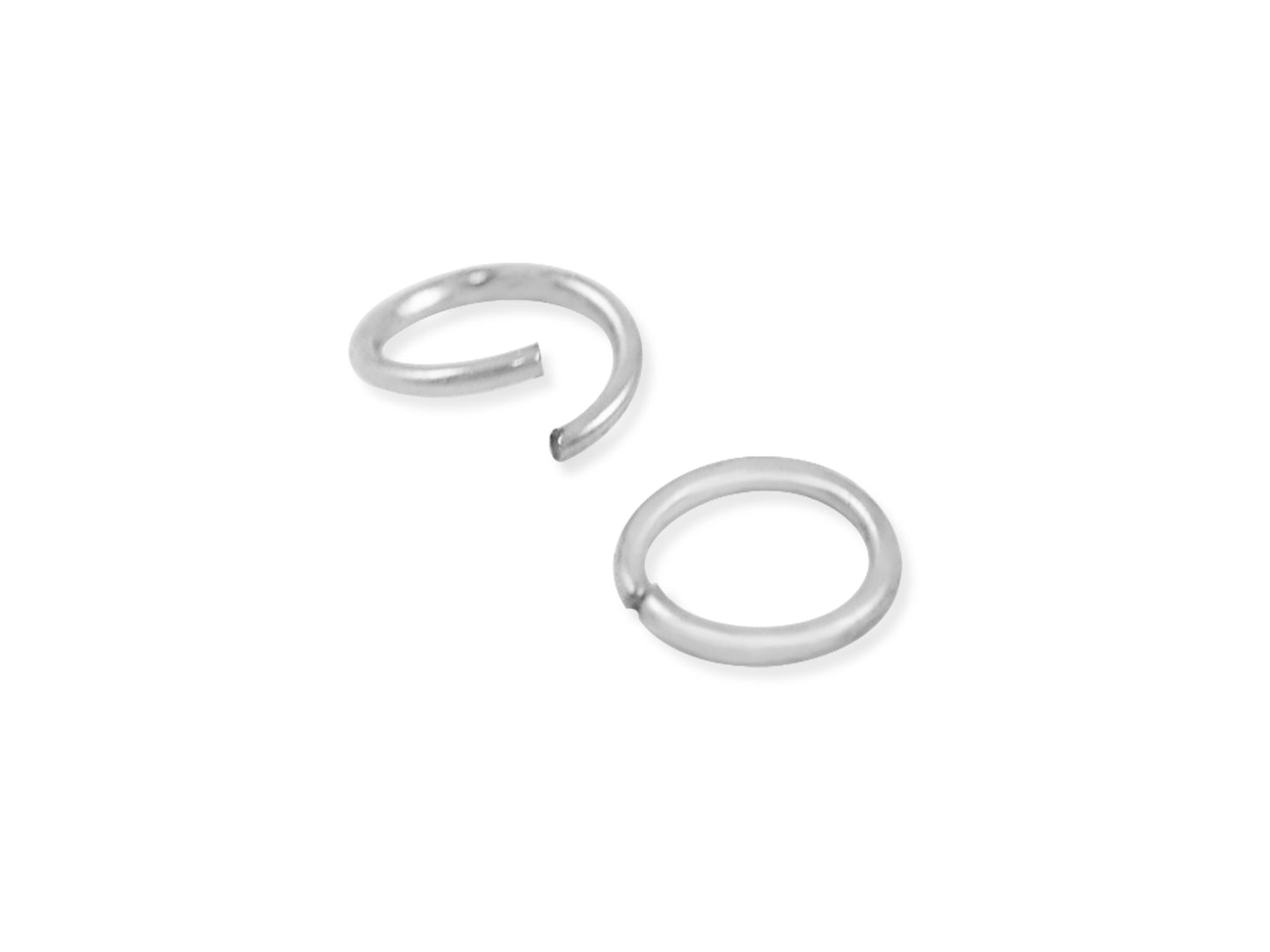 Jewelry Findings: 6mm Jump Ring x350 20g B) Silver