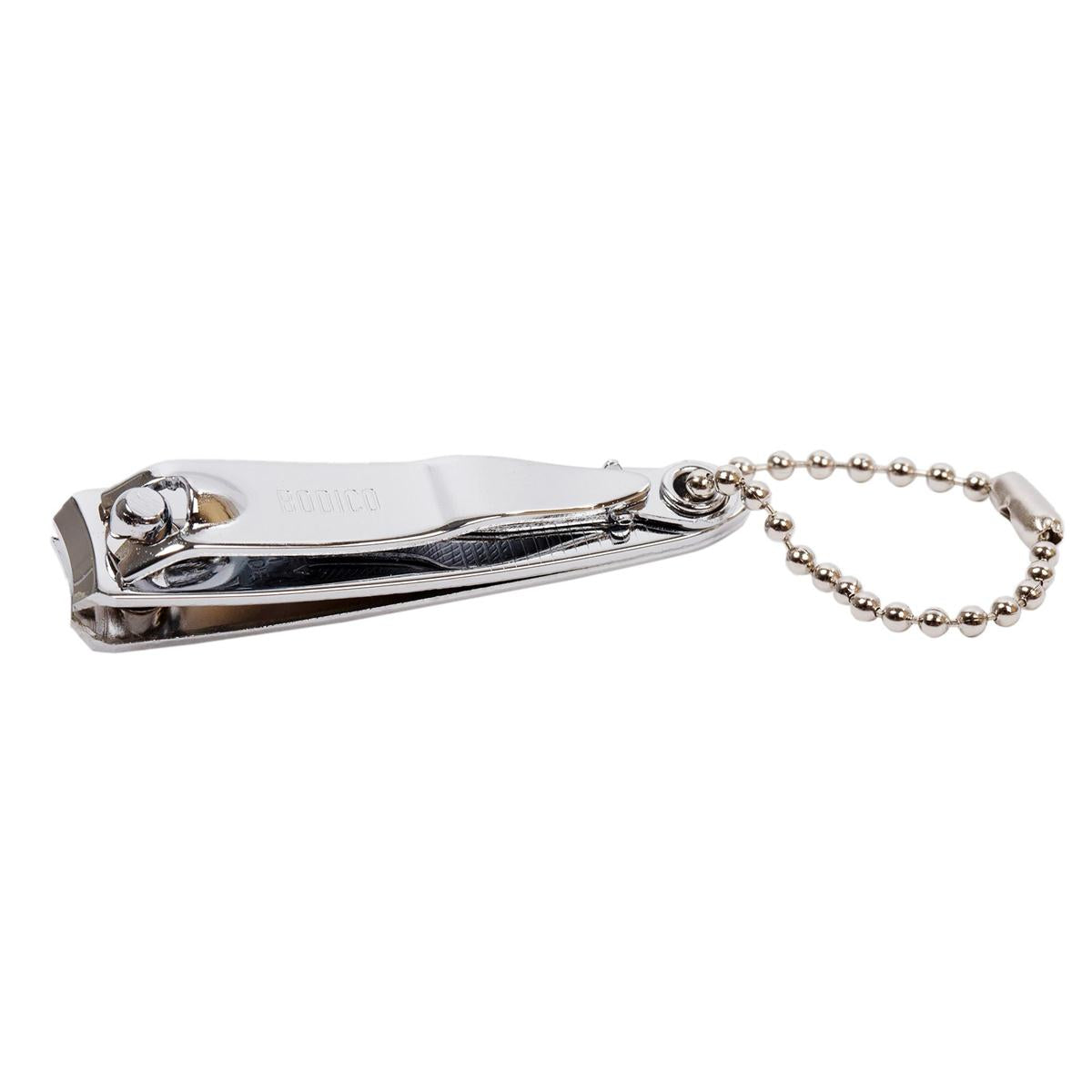 Bodico Nail Clipper w/ Chain, Chrome, 54mm, b/c