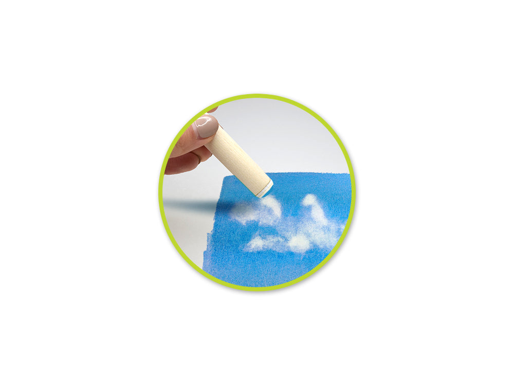 Color Factory Tool: Spouncer/Dabber x3 Asst w/Birch Wood Handle