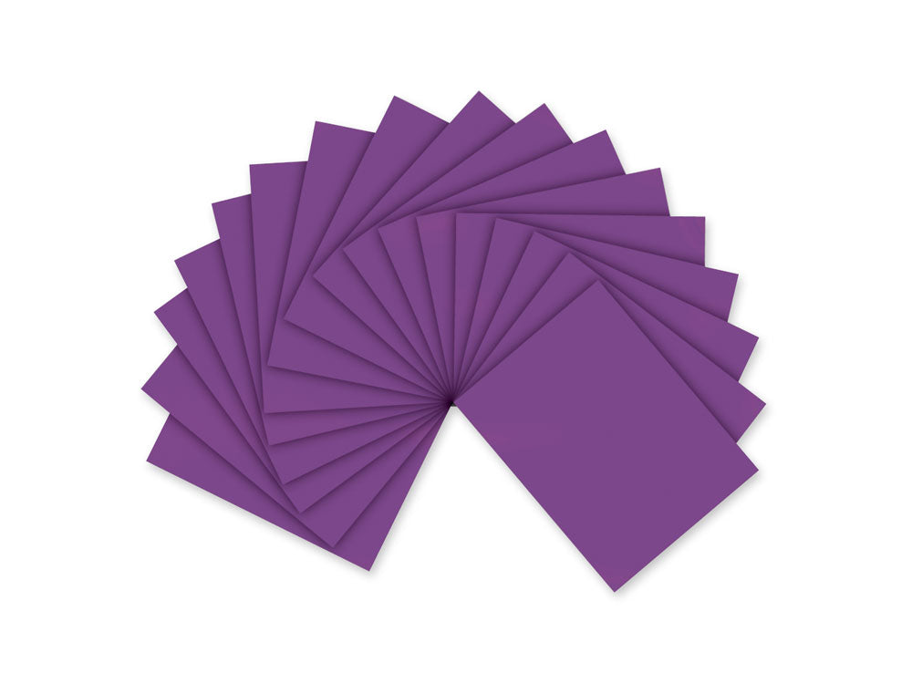 Fun Foam Sheets: One 9"x12" - 2mm(T) Barcoded Sheets Q) Dark Violet