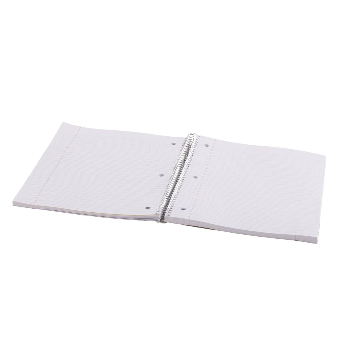 O.WKs. 300 Pages 3-Subject Notebook Coil, 10.5"x8", 2 cols