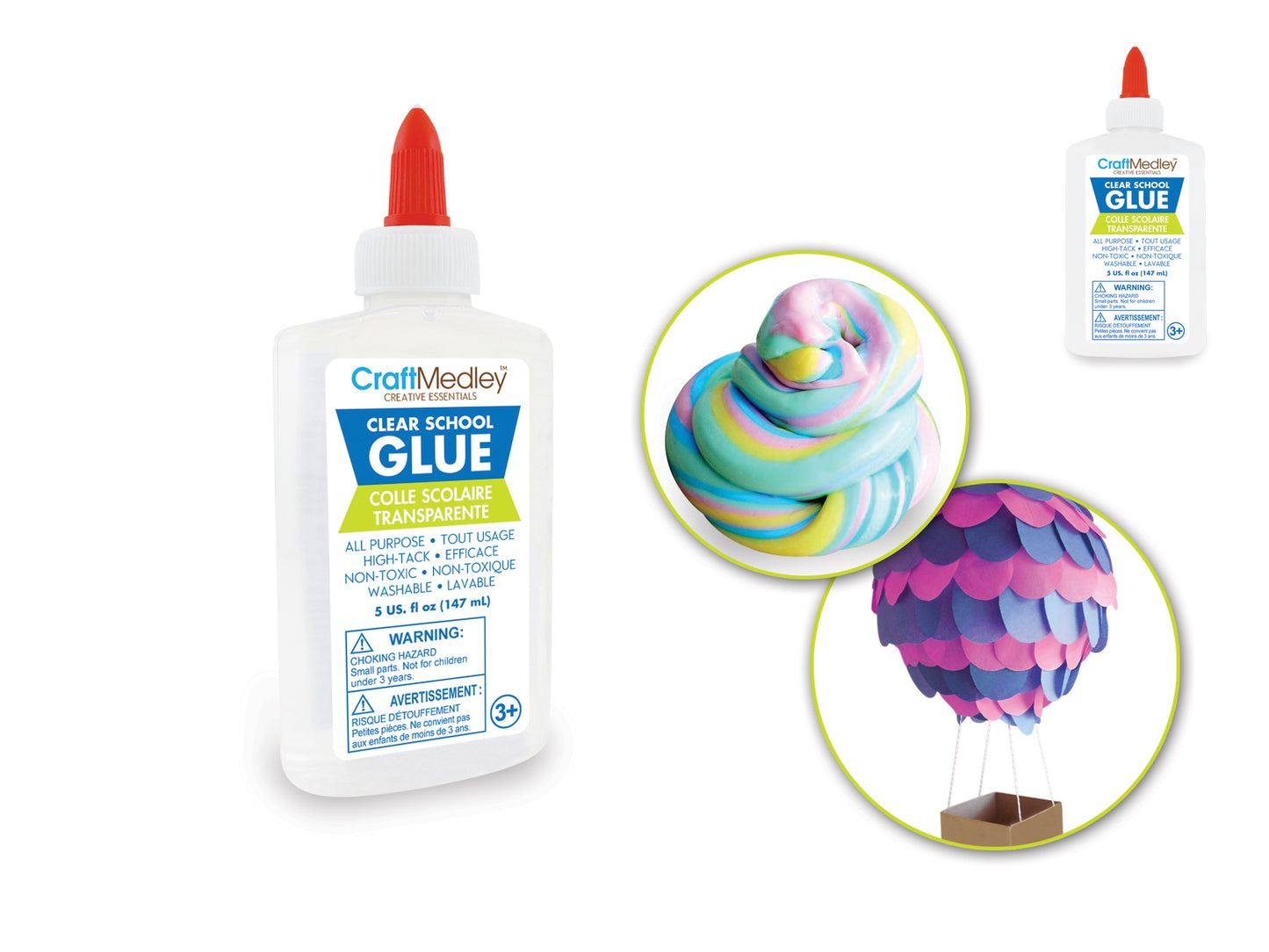 Craft Medley: 155g (5oz) Washable All-Purpose Clear School Glue