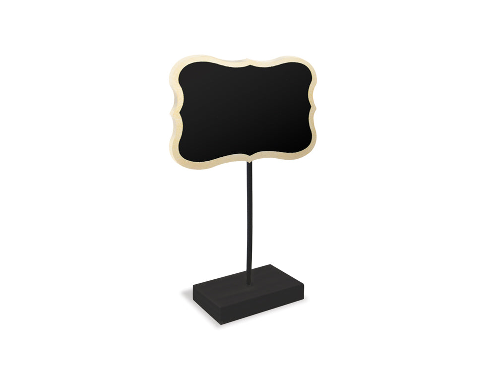 Craft Decor: Chalkboard Clip Sign Stand C) Bracket w/Natural Edge