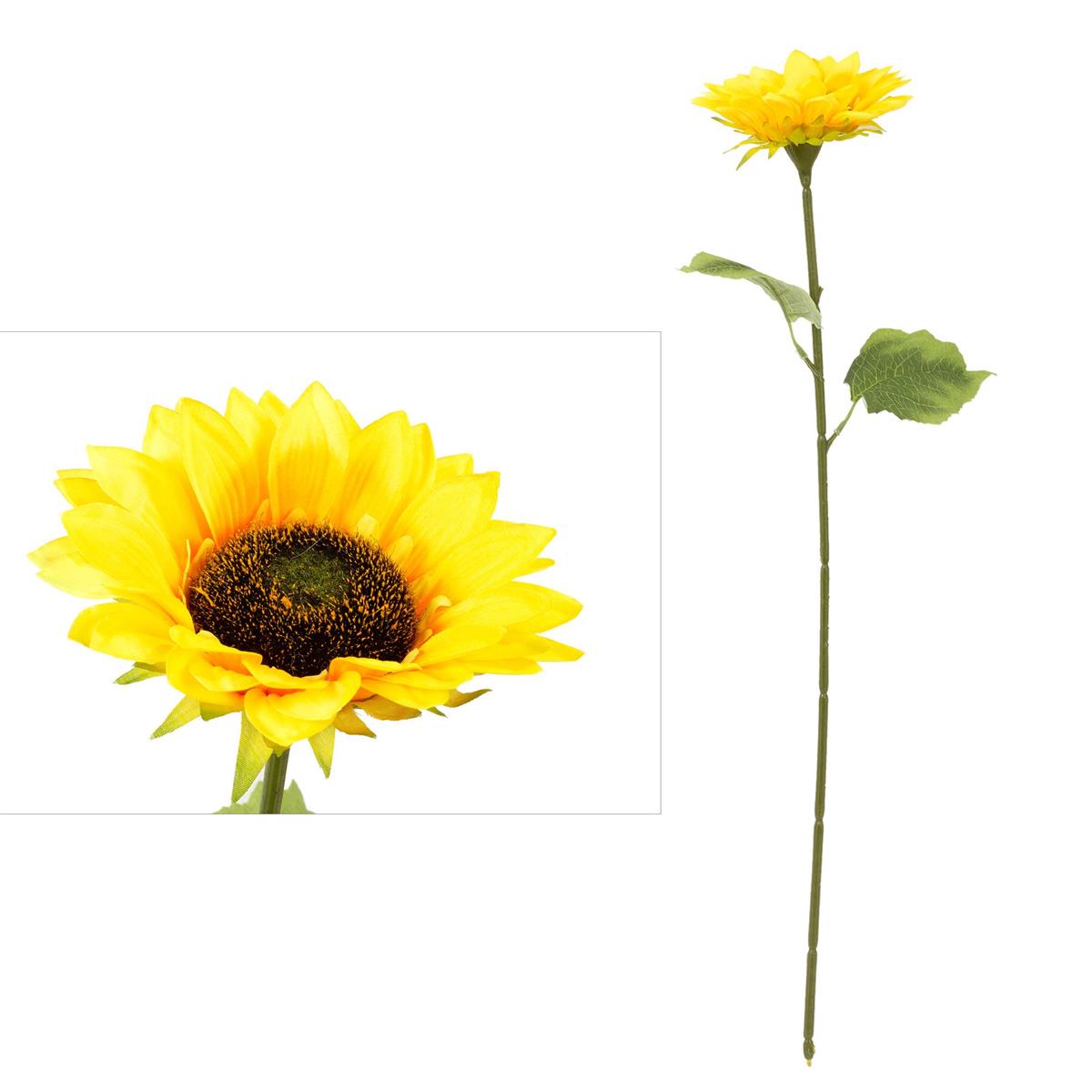 Country Garden 26.5"L Single Stem Artificial Sunflower, label