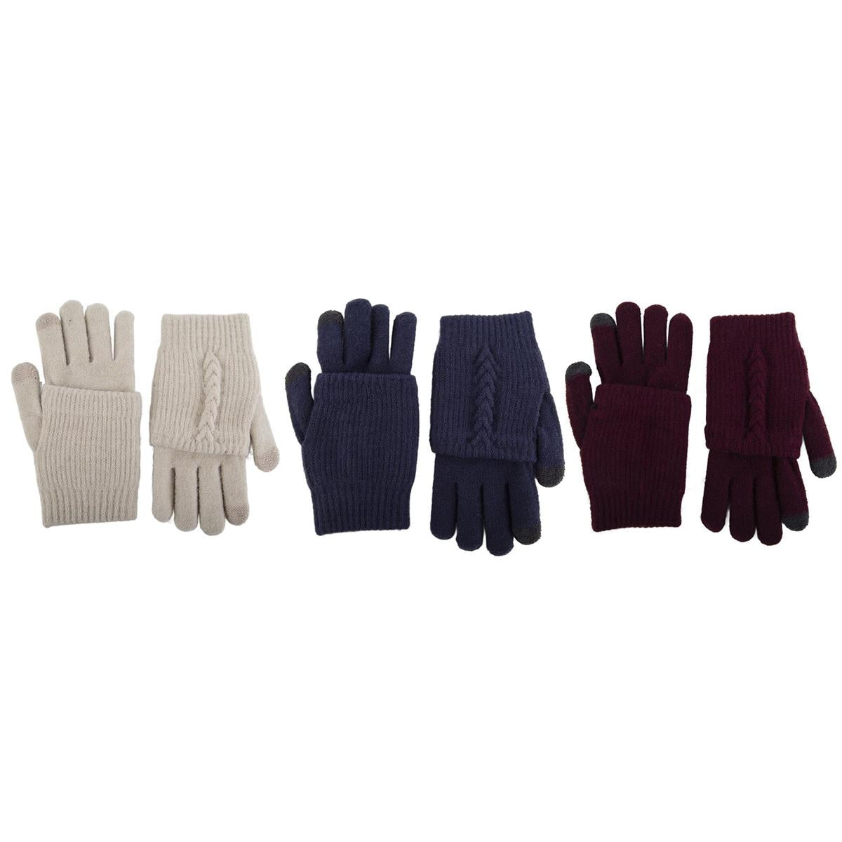 Nordic T. "Neve" Layered Glove, Ladies, 3 asst, Single layer, hc