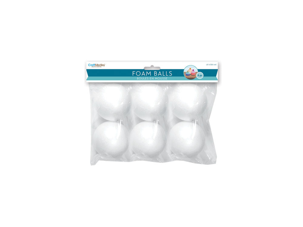 Polyfoam Ball: 2 3/4" 6/pk