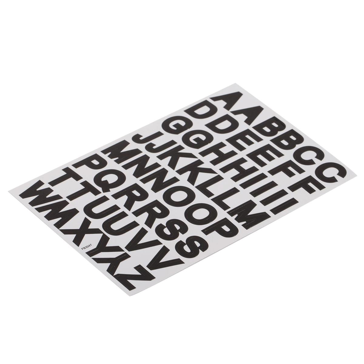 O.WKs. 10 Sheets Alphabet Labels, Bold, pbh