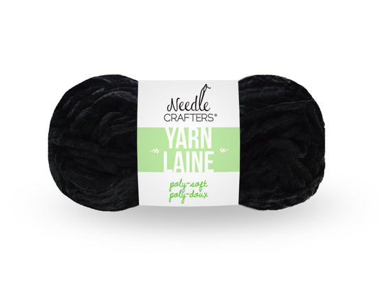 Needlecrafters: 50g Poly-Soft Yarn Ball H) Black