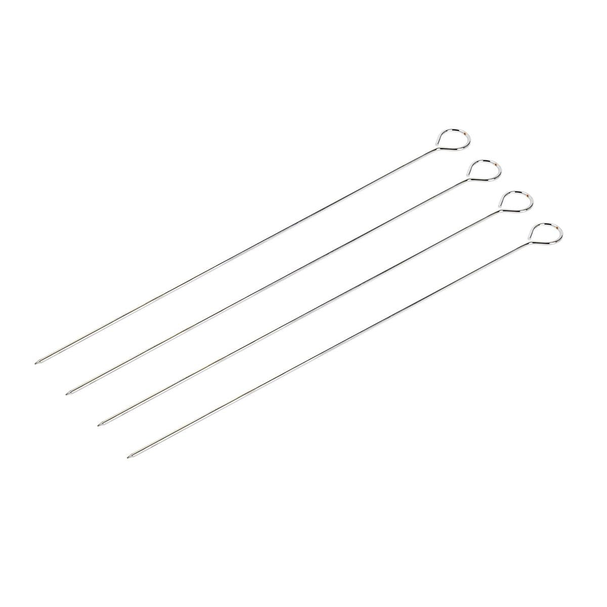 BBQ 8ct. Chrome Plated Steel Skewers, 13.5"L, pbh